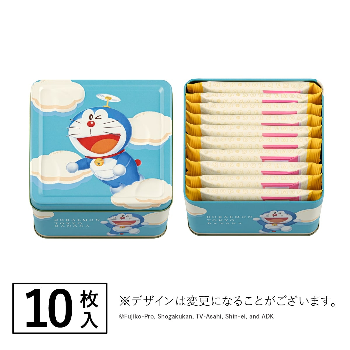 🌸 【預訂】Doraemon 東京ばな奈 焦糖口味 鐵罐Set (10pcs)