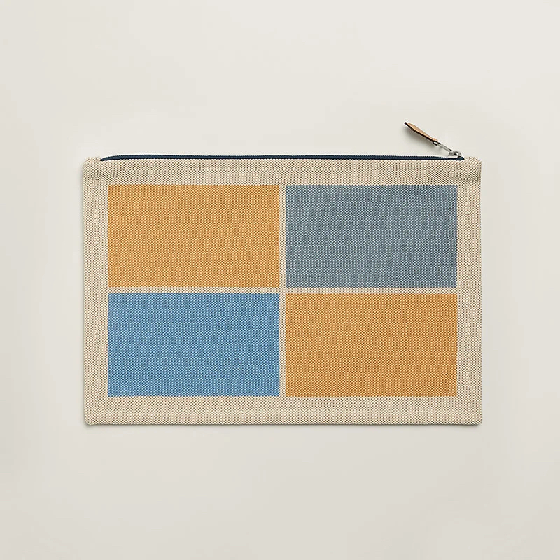 Hermès 全新🆕 全棉 Succulent Sultan馬冰淇淋印花圖案 H帆布扁平收納pouch 