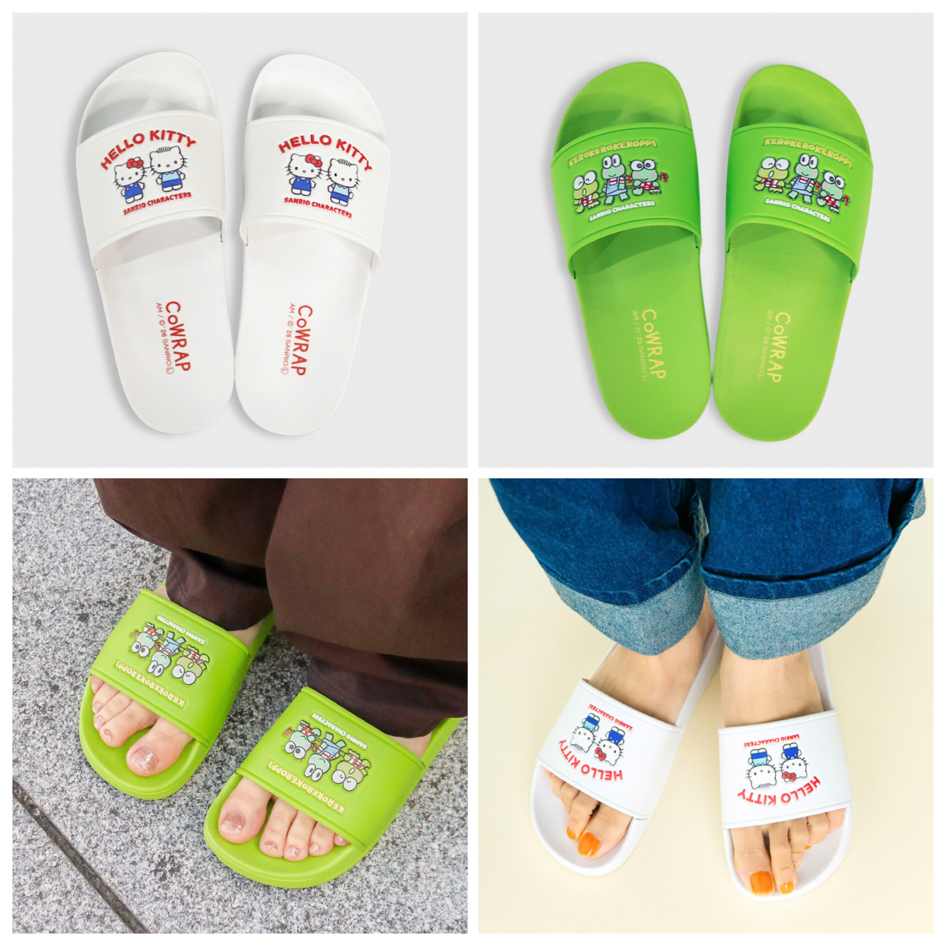 日本預訂📍日本Sanrio可愛圖案夏日拖鞋 1/4日本開售