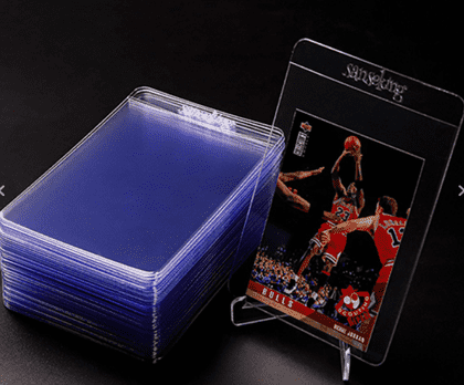 Sanseking TCG Card Game - 50 Micron Semi-Rigid Card Holder (For Grading)