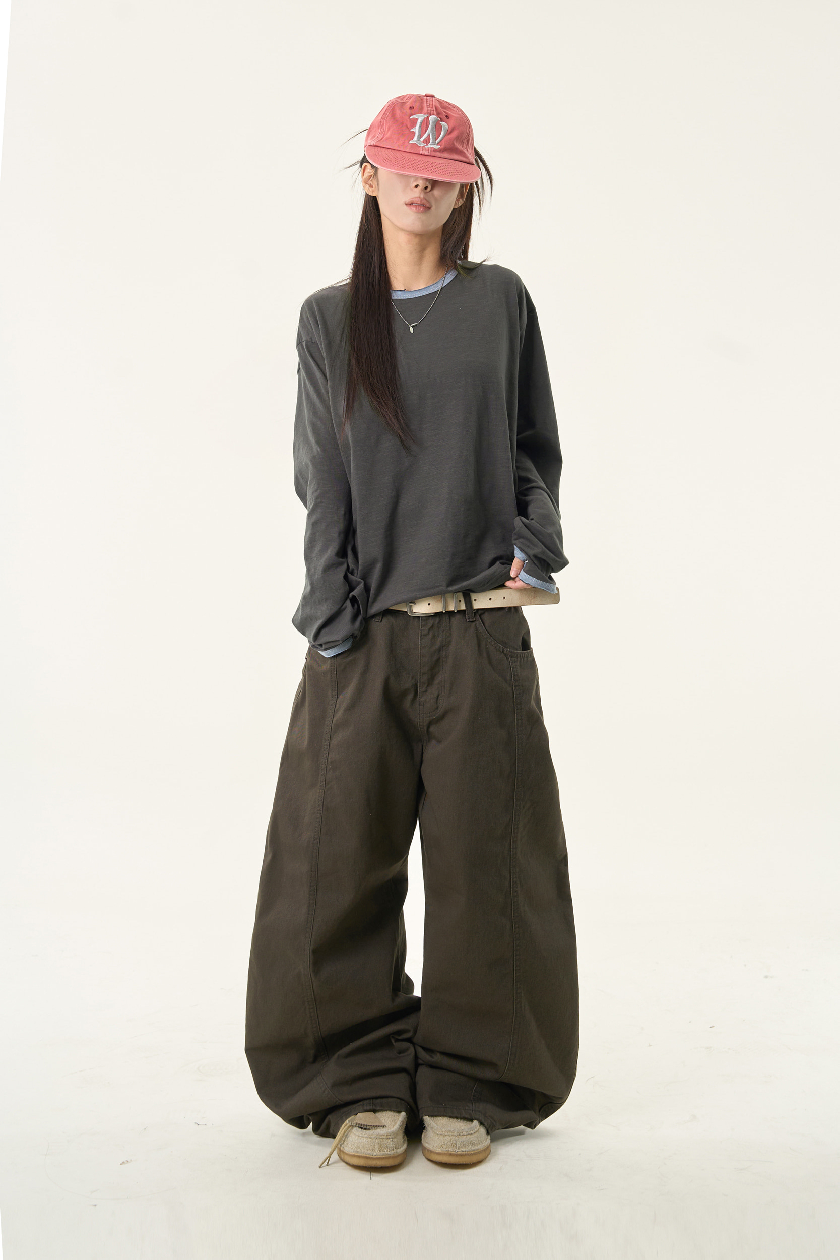 Side Pocket Wide-Leg Pants