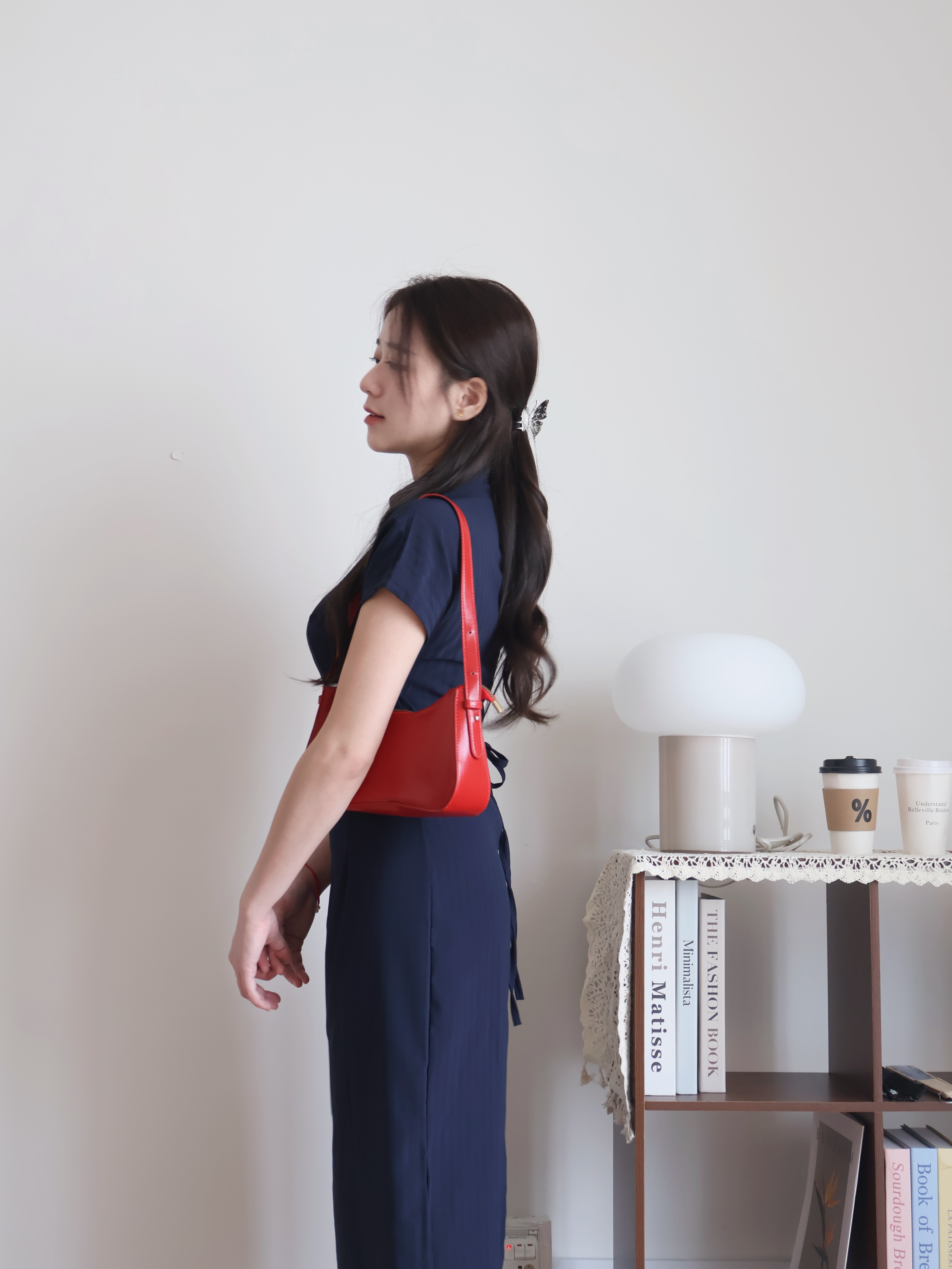 Chris Side-Slit Cheongsam | Blue