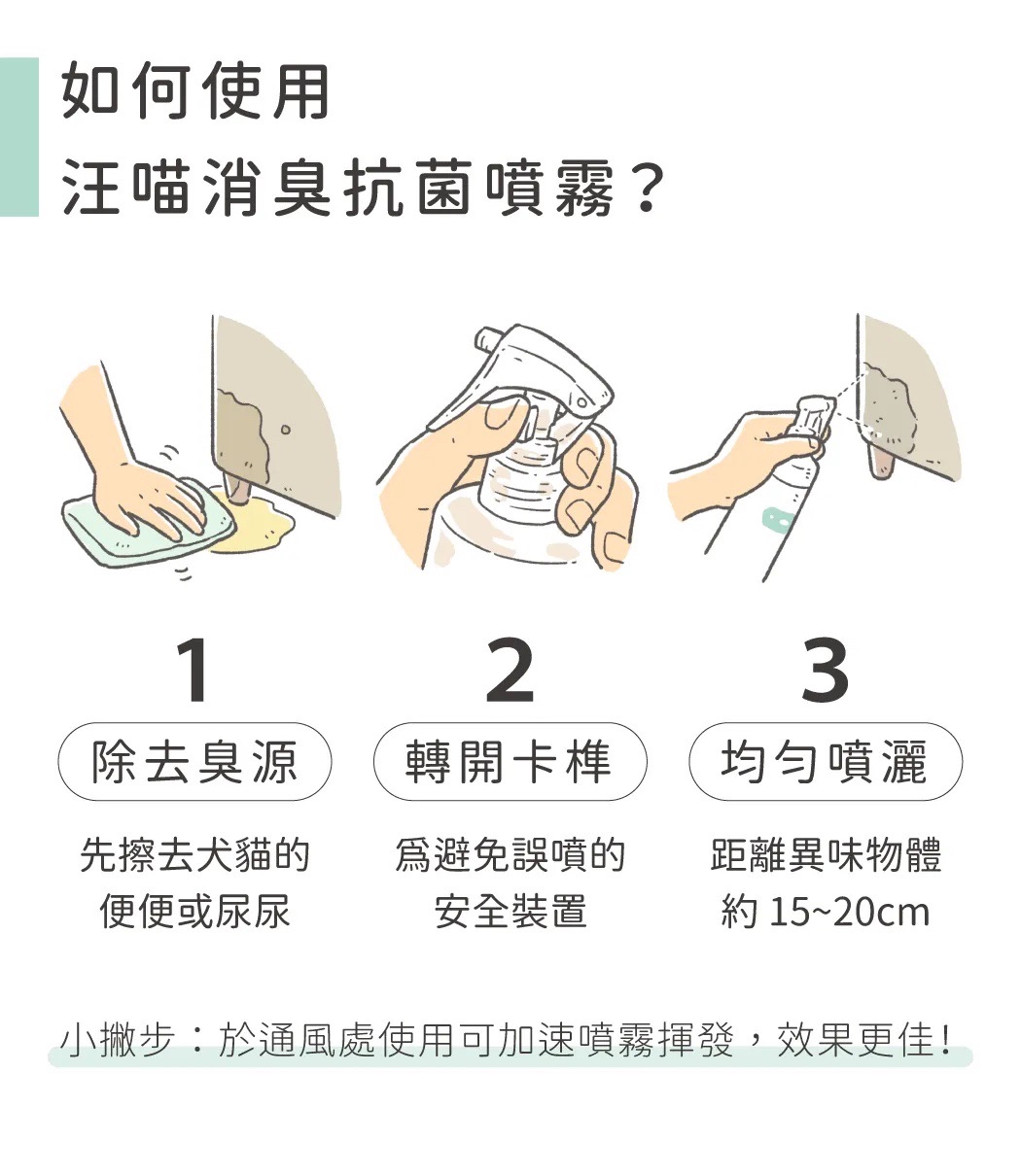 汪喵星球汪喵消臭抗菌噴霧/補充瓶