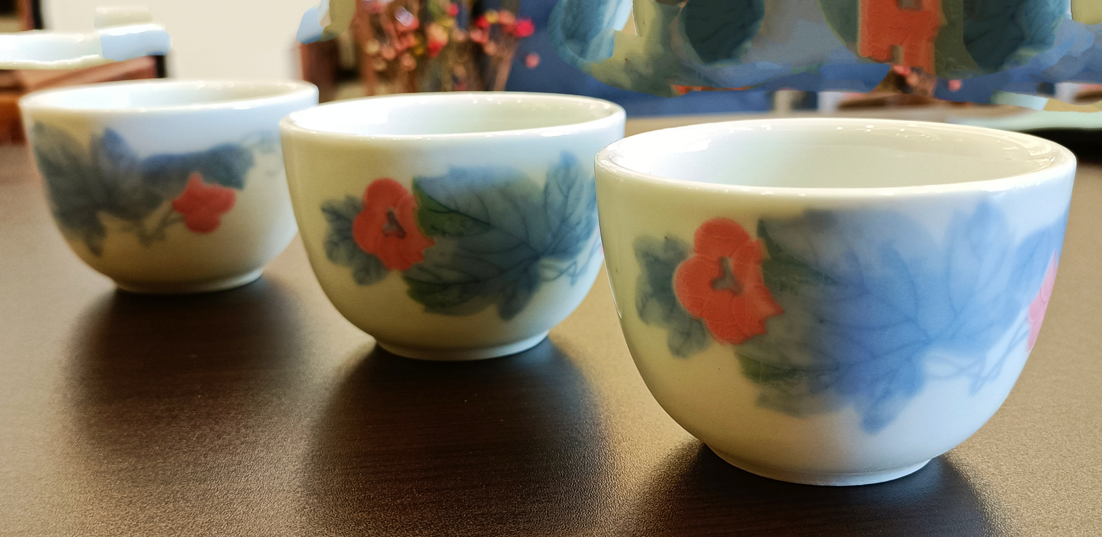 34-花卉茶杯~老瓷<有需要請聯絡我們 852-6329 6186>