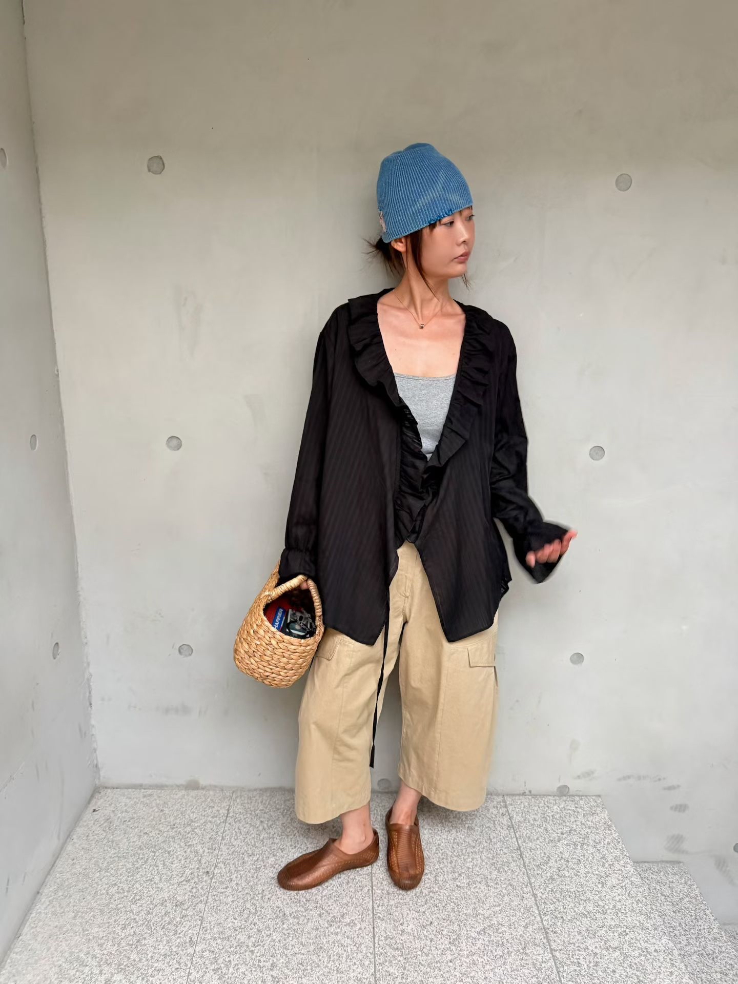 🇰🇷東大門女裝 | raffles shirt Black