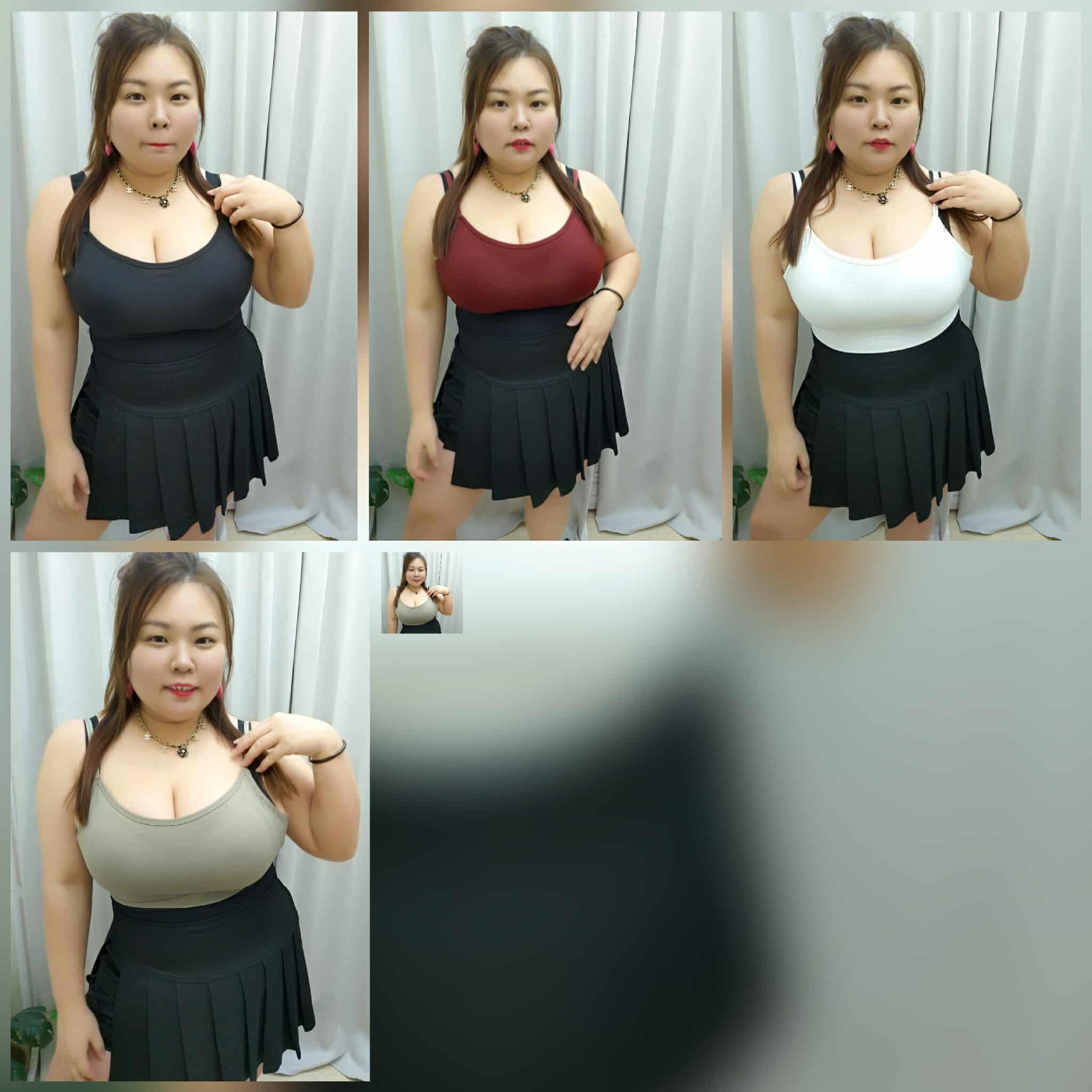 TW#313J 可调节吊带附垫冰丝短内搭