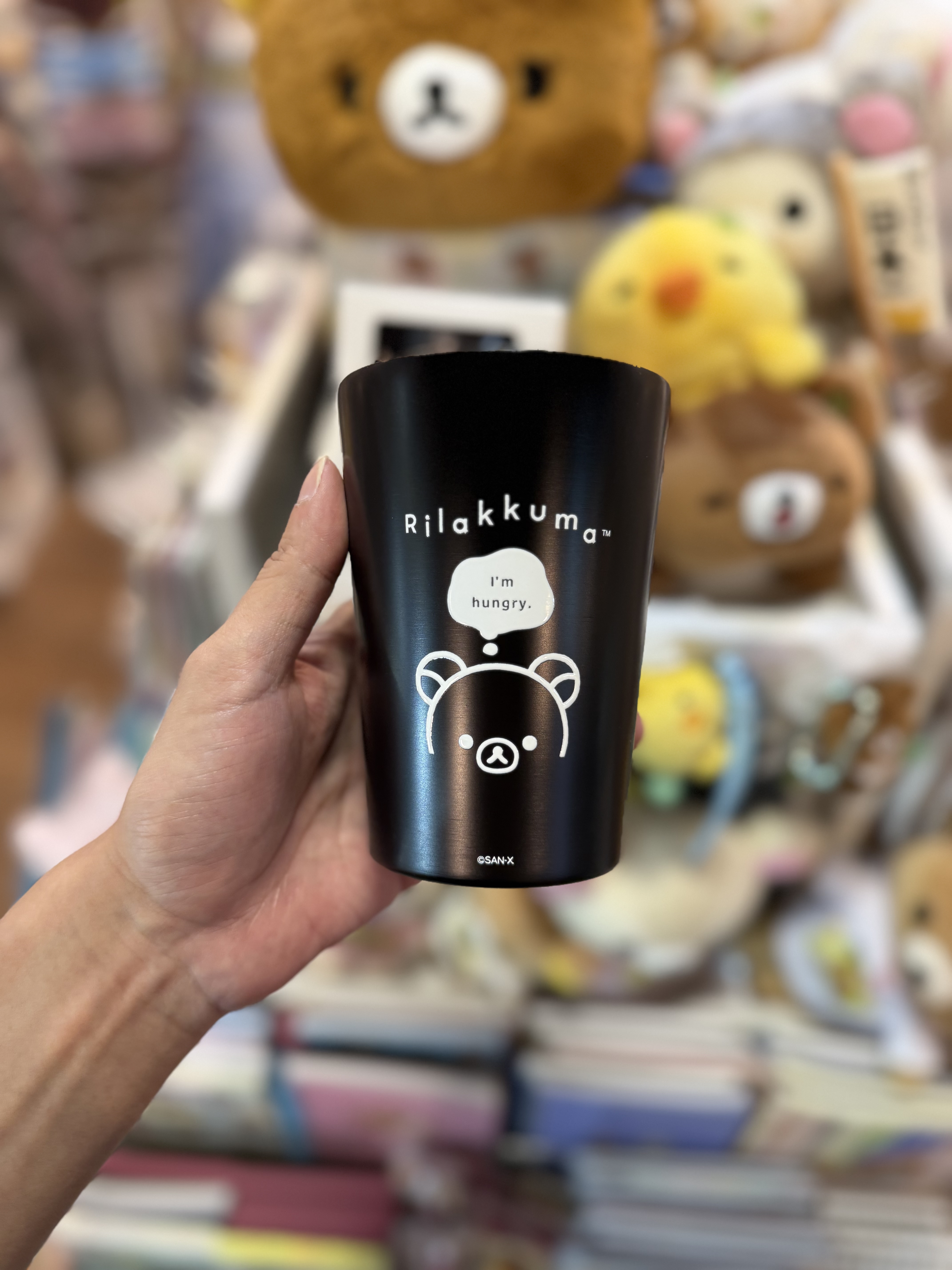 《現貨》全新Rilakkuma黑白造型兩重不鏽鋼保溫杯