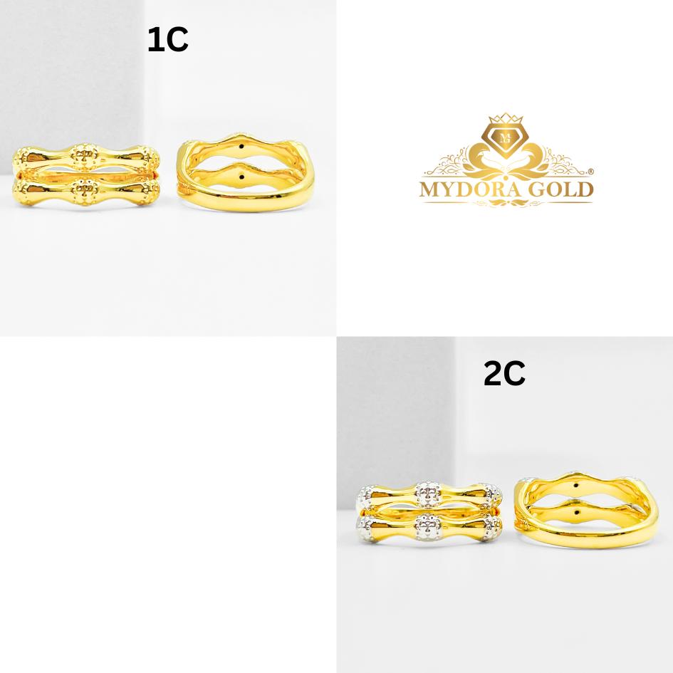 MYDORA Cincin Bamboo Twins (5G) l EMAS 916/22K
