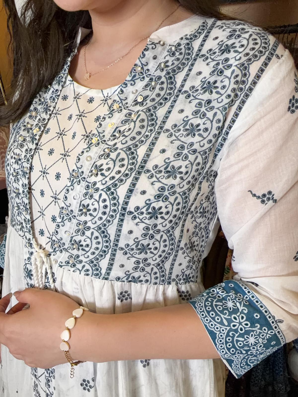 1639 Blue Edge White Cotton OP & Jacket 48"+47"