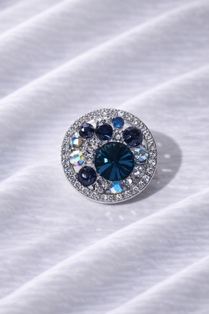 Swarovski Crystal Halo Brooch