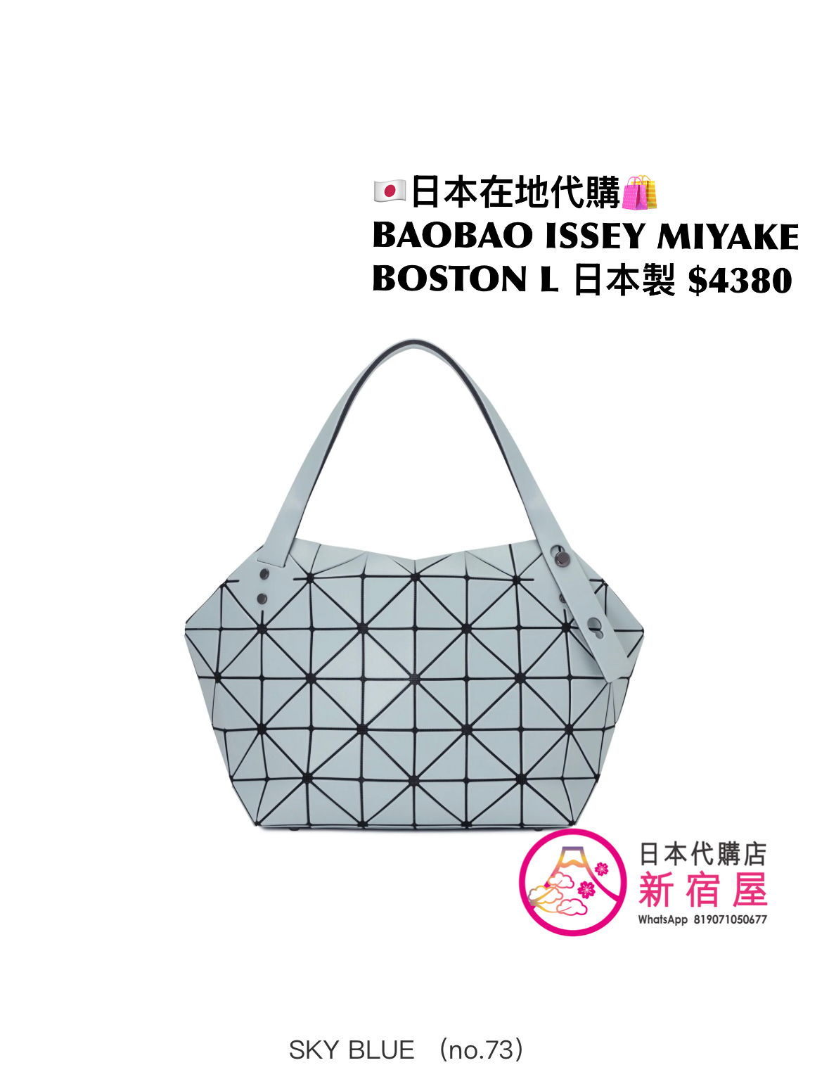 BAOBAO ISSEY MIYAKE BOSTON L