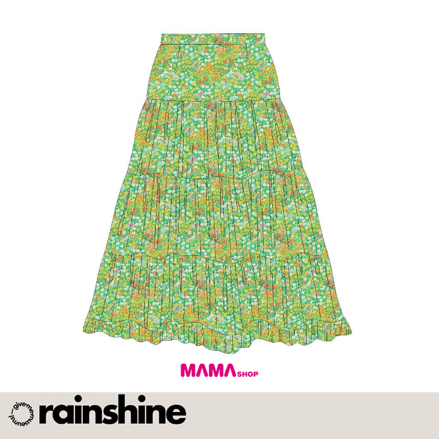 泰國直送Boho chiffon skirt波希米亞雪紡裙