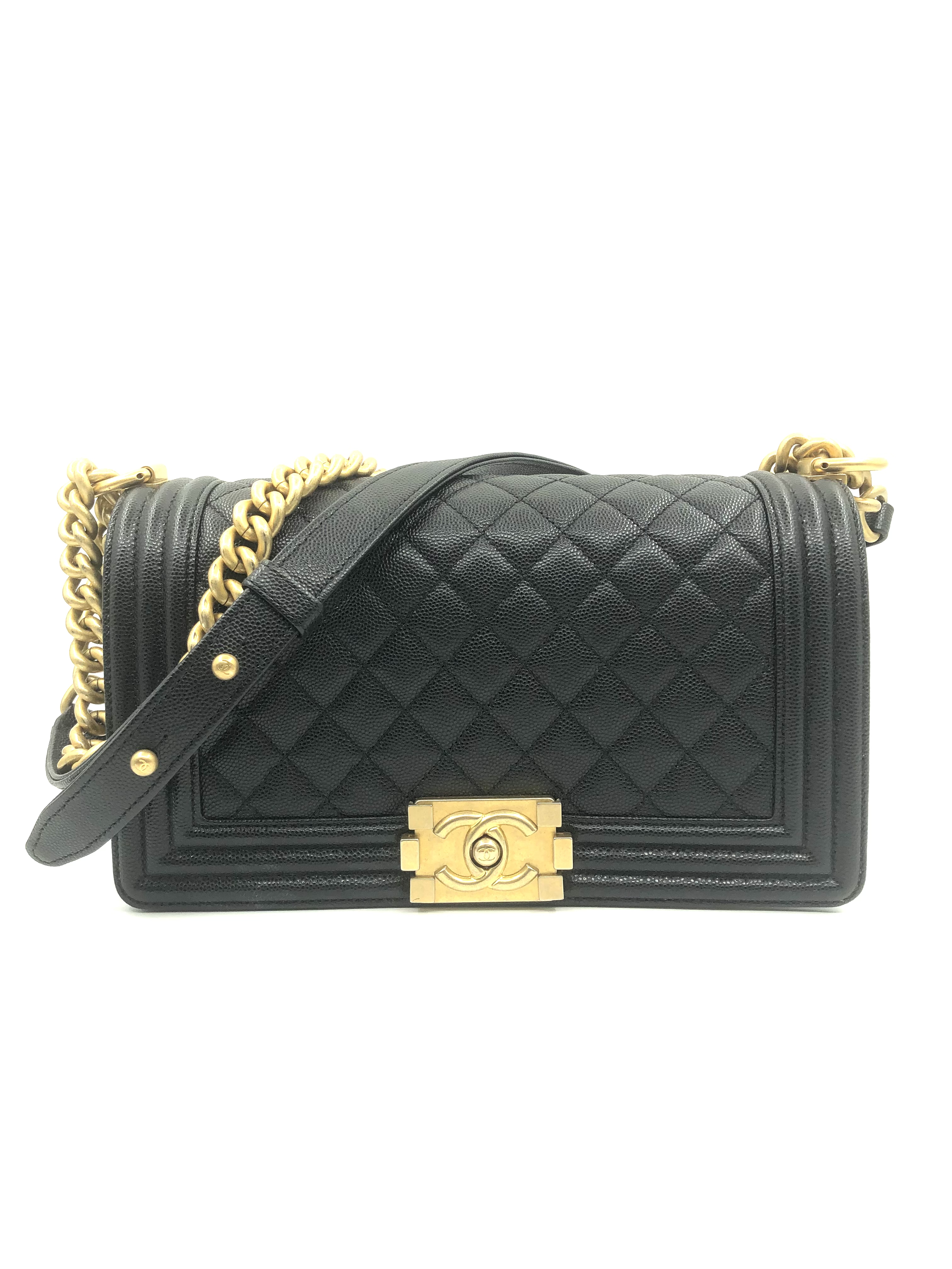 Pre-Owned CHANEL 25BOY / Black Gold / 產品編號：2471304