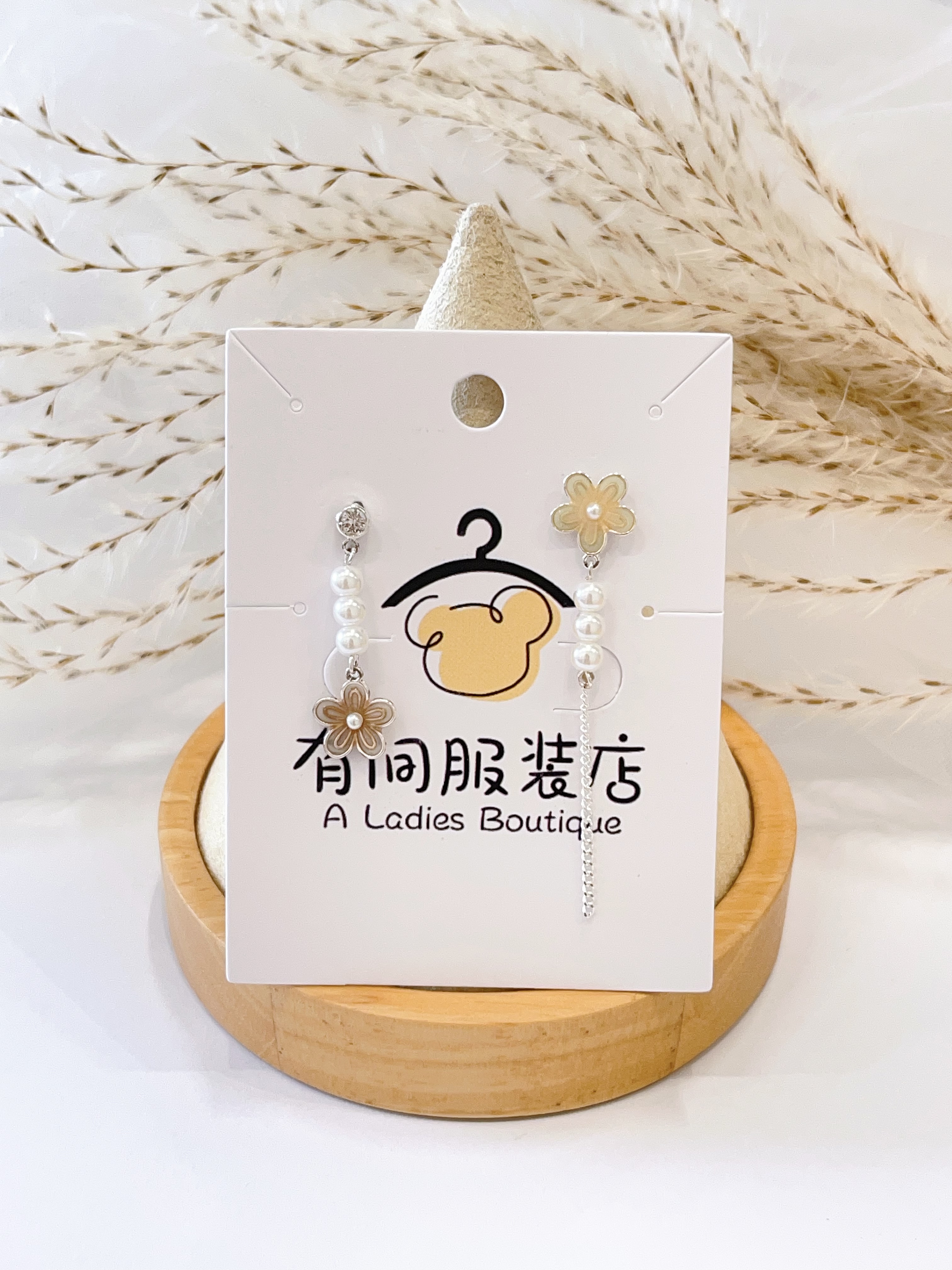 韩系不规则小花耳环