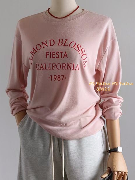 G6122/G6123 韓國🇰🇷靚料字母長袖tee