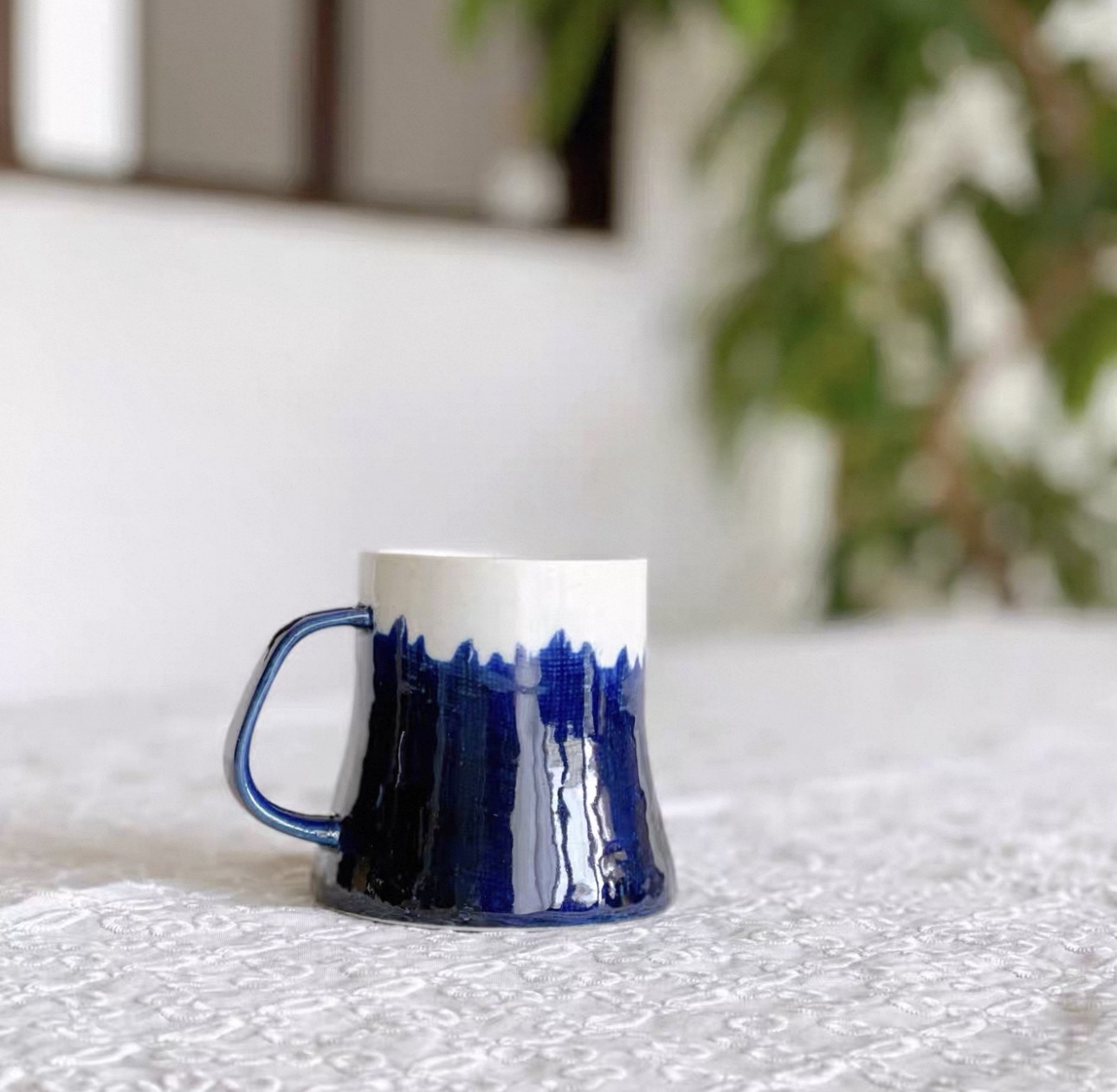 日本美濃燒富士山馬克杯