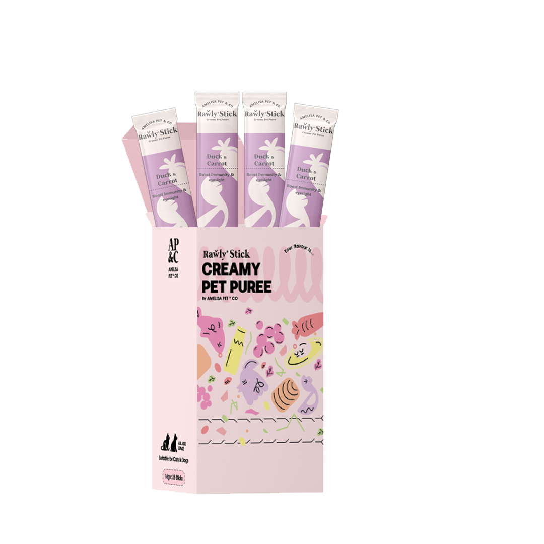 AP&C｜Rawly Stick 貓犬功能肉泥條 貓條 盒裝 Creamy Pet Puree 16g x 25