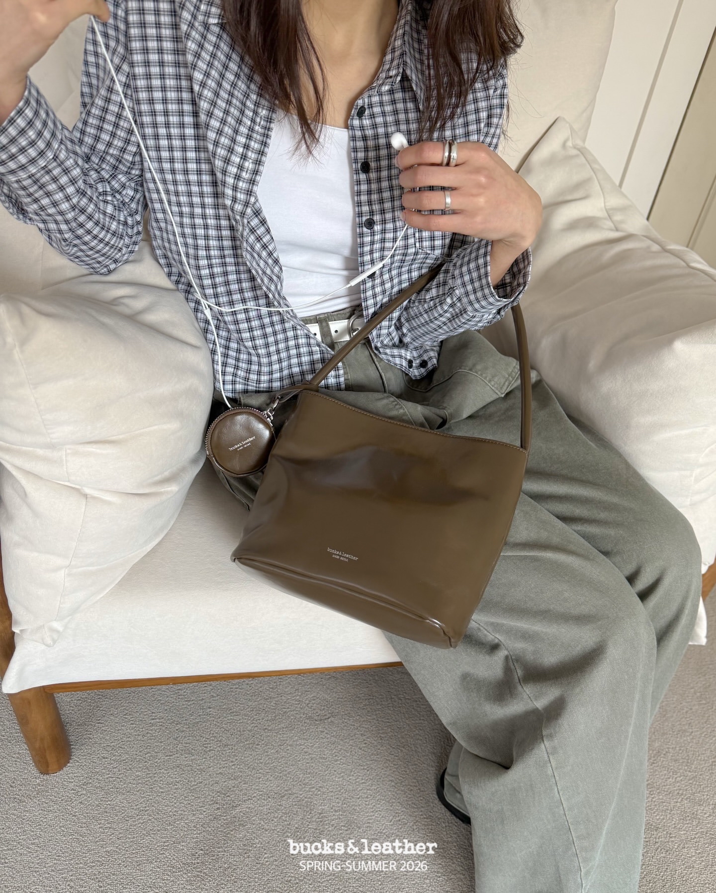 連線一口價, 不再有額外折扣【26SS】 預訂_More Bag with mini conis bag By Bucks & leather