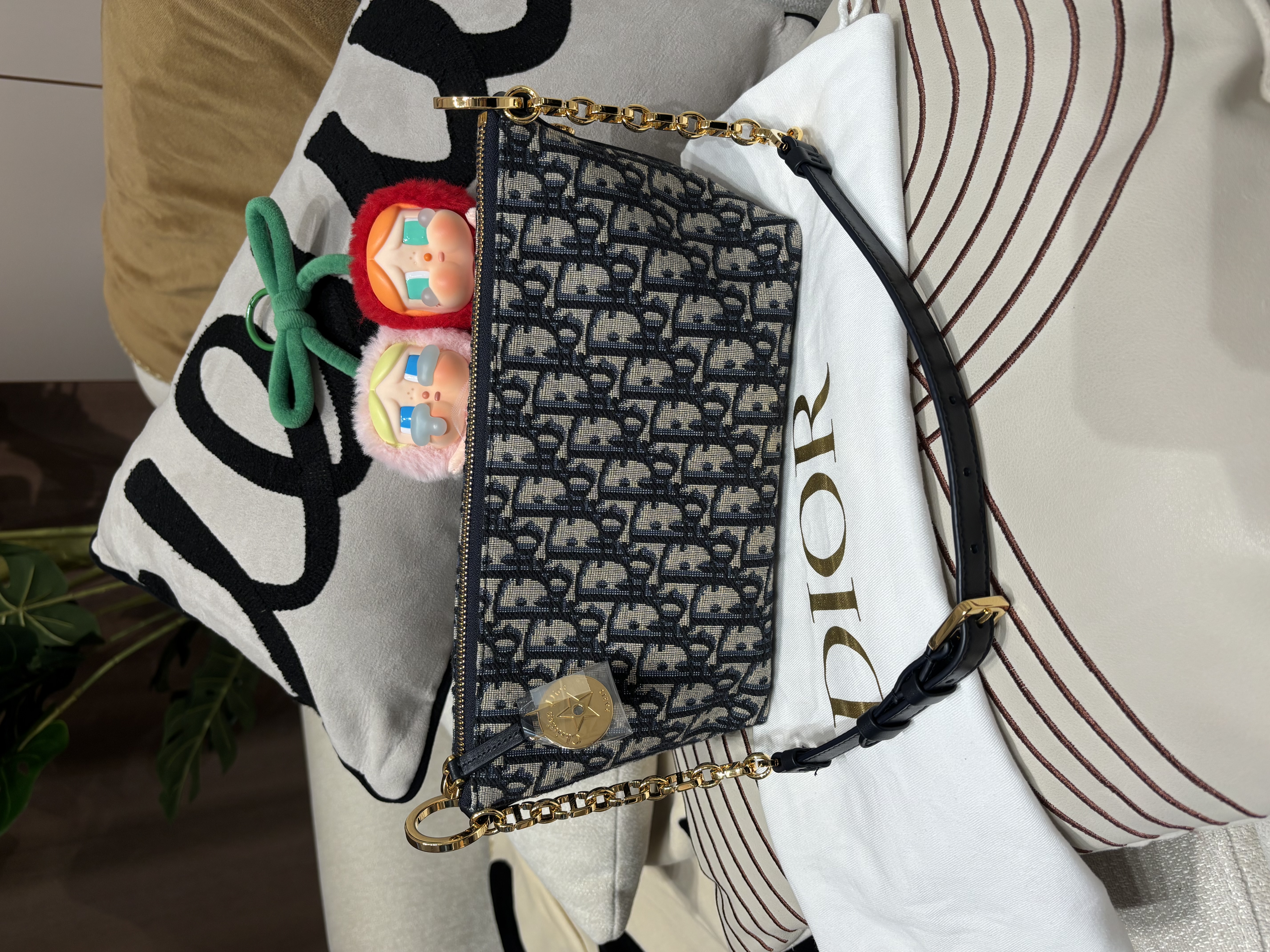 未使用品 Dior pouch Hobo Bag 100%Authentic, Unused 未使用品 ✅專門店收據✅Dust bag✅Box