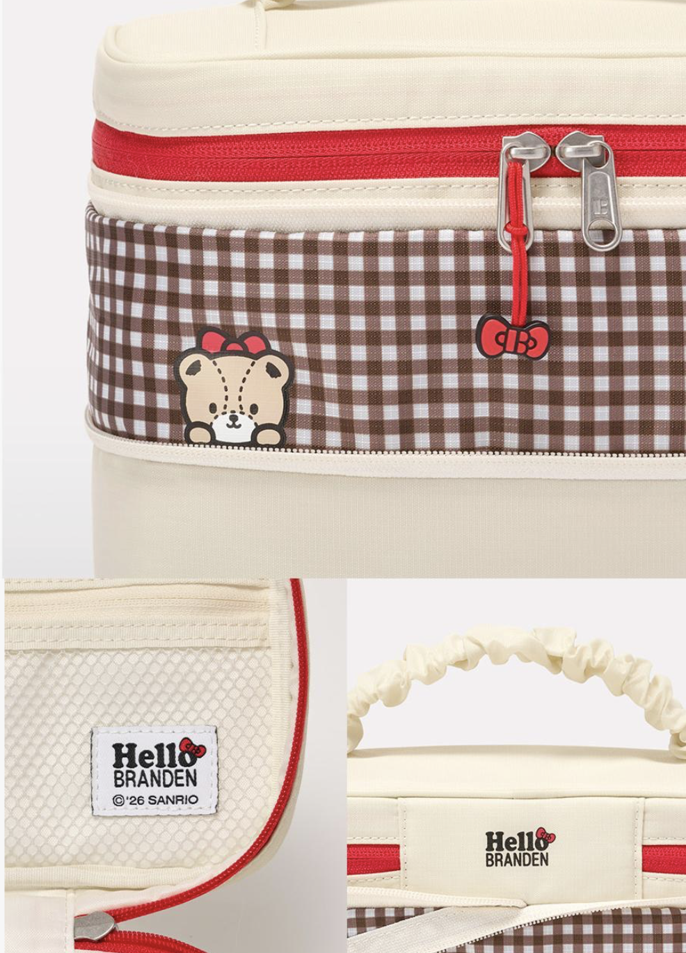 韓國 BRANDEN X HELLO KITTY 收納 化妝袋 2色可選