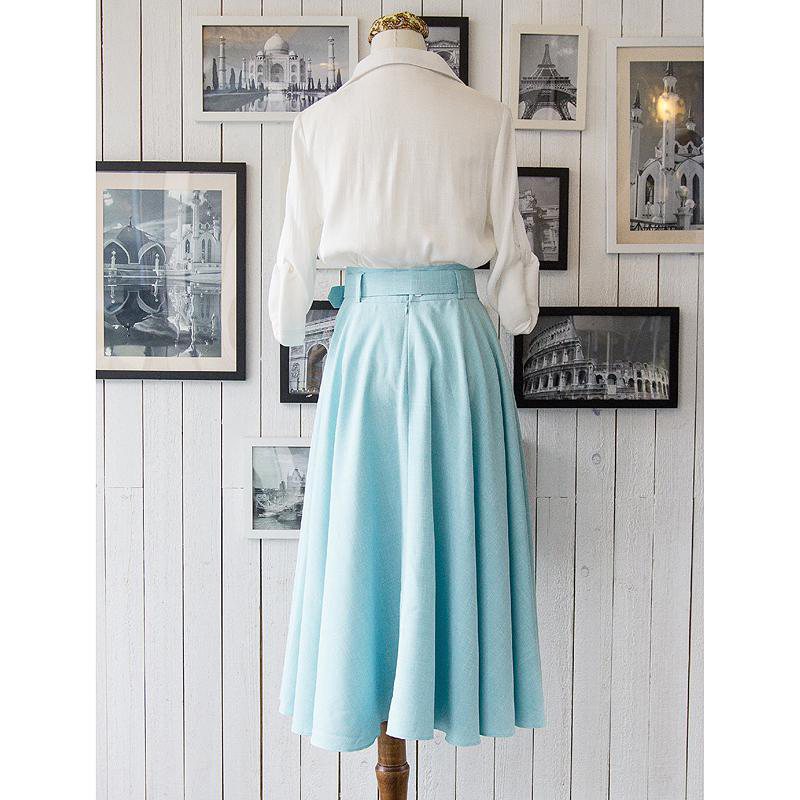 SOLD OUT- Roman Holiday Cotton Shirt and Skirt (FM054/FM055)