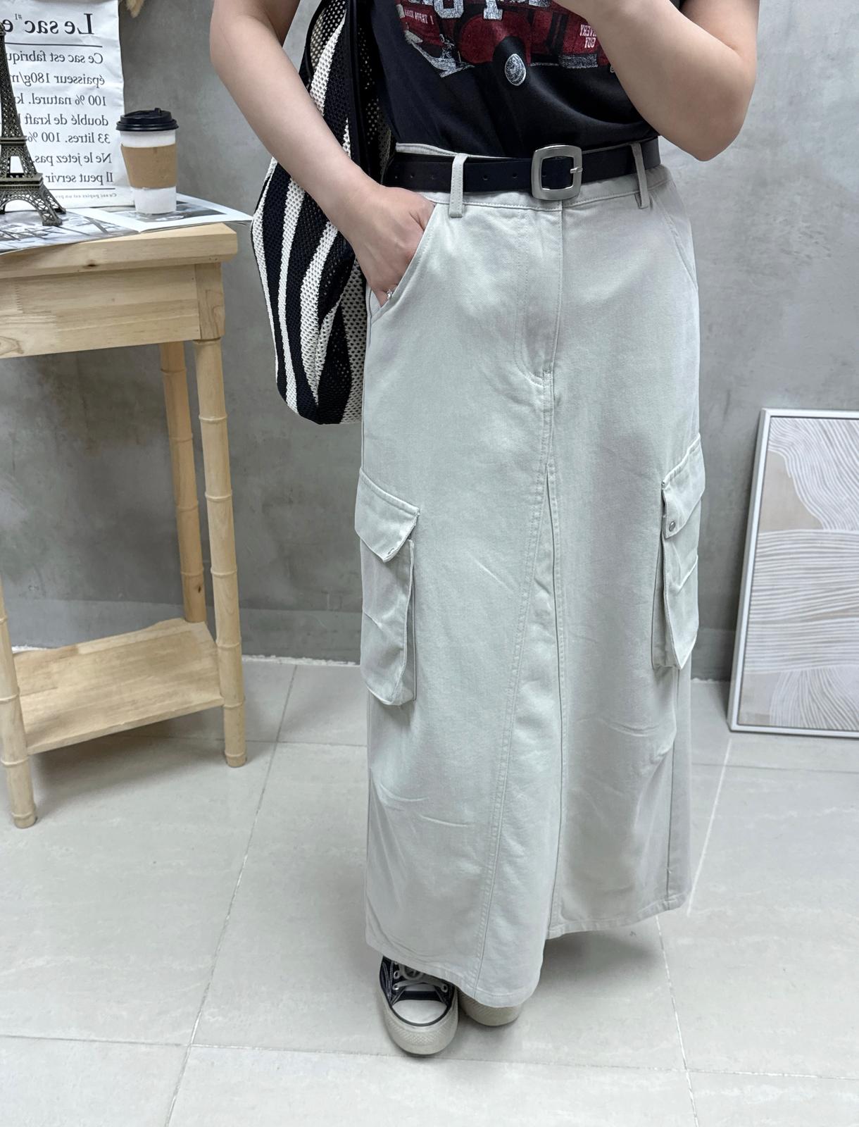 G25 雙袋工裝裙（連Belt)