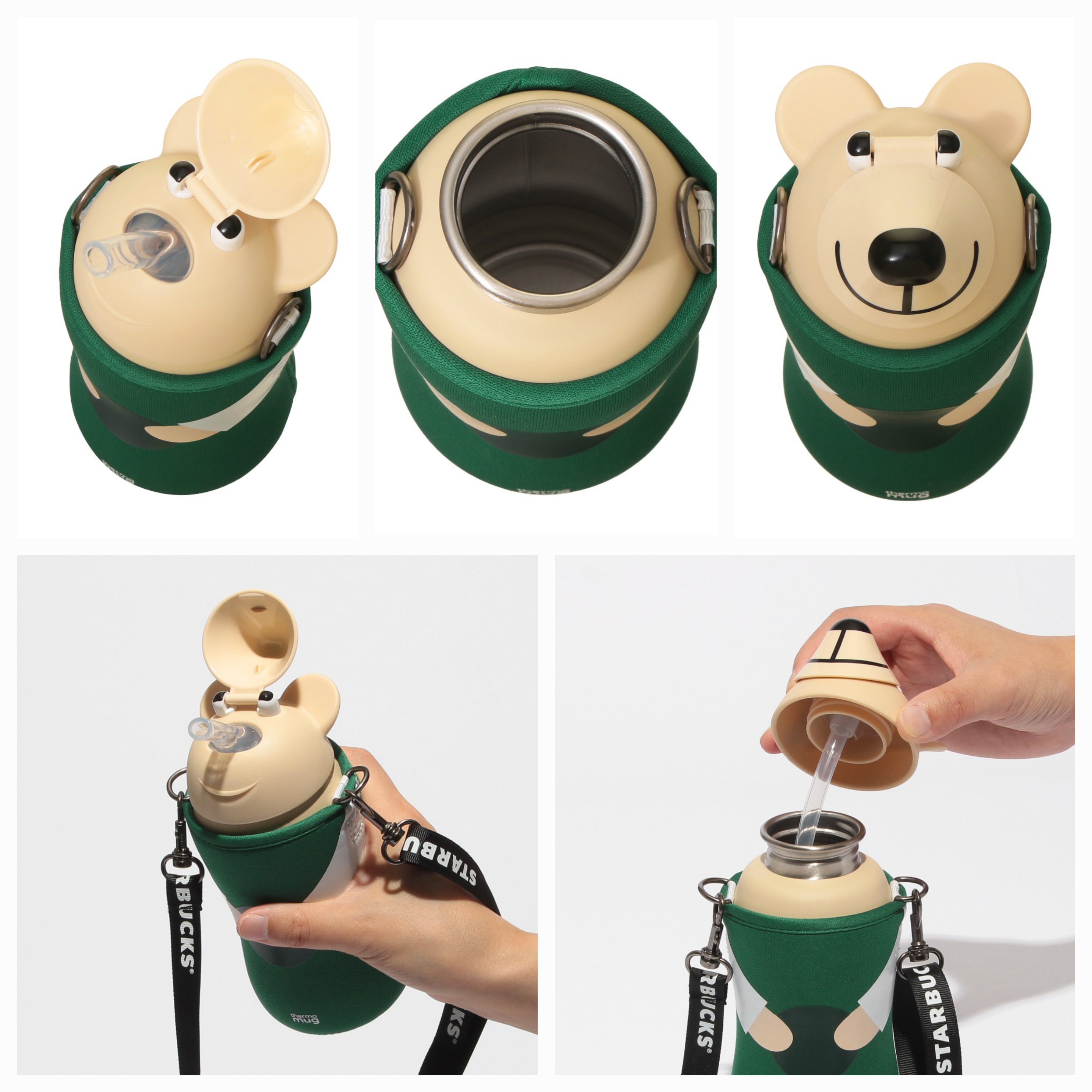 《日本 🇯🇵 STARBUCKS Kids ＆ Family系列》🔸️ 不鏽鋼熊仔🐻造型保溫杯  380ml   $348