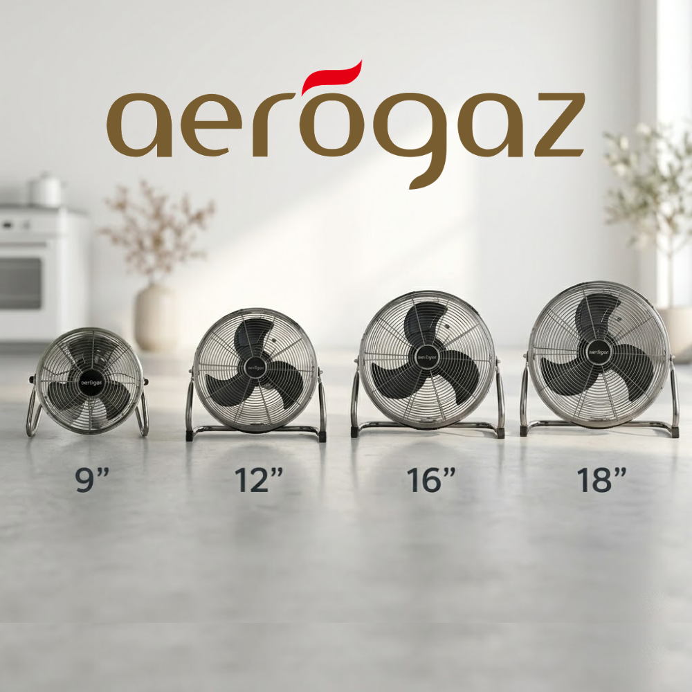 Aerogaz 12" Metal Blade Power Fan  AZ-812PF ES