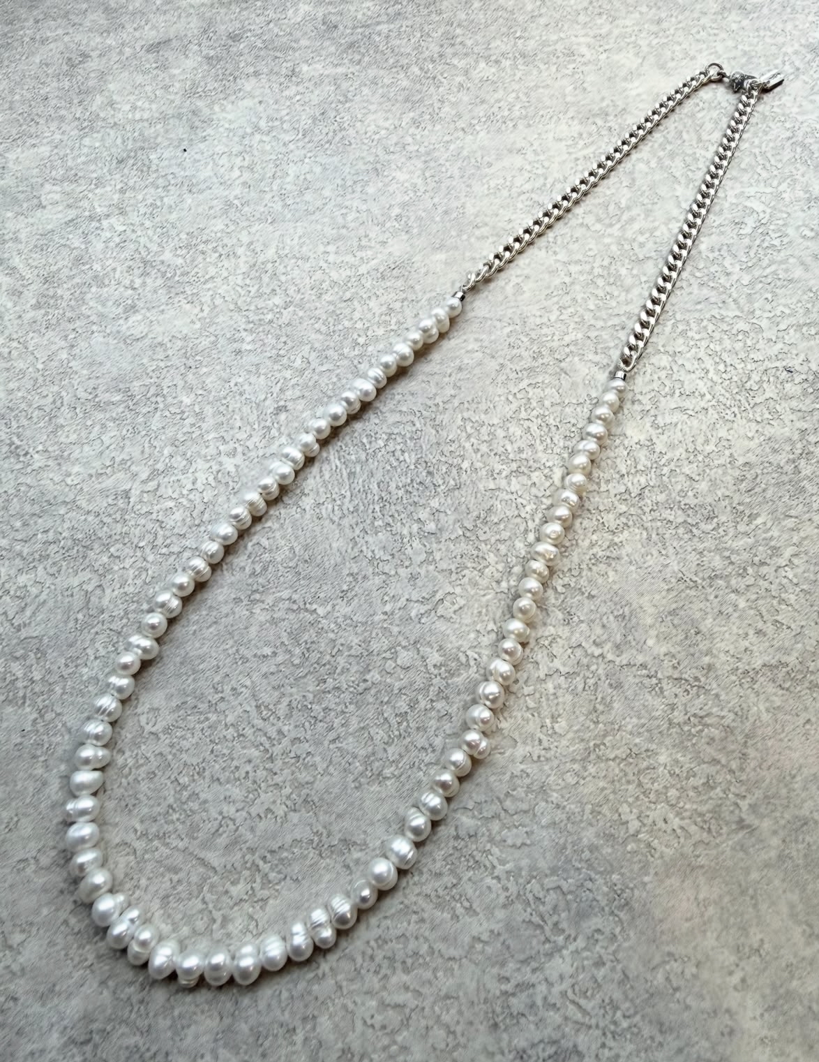 Mollive SILVER CHAIN NECKLACE PEARL 佐藤健さん着用