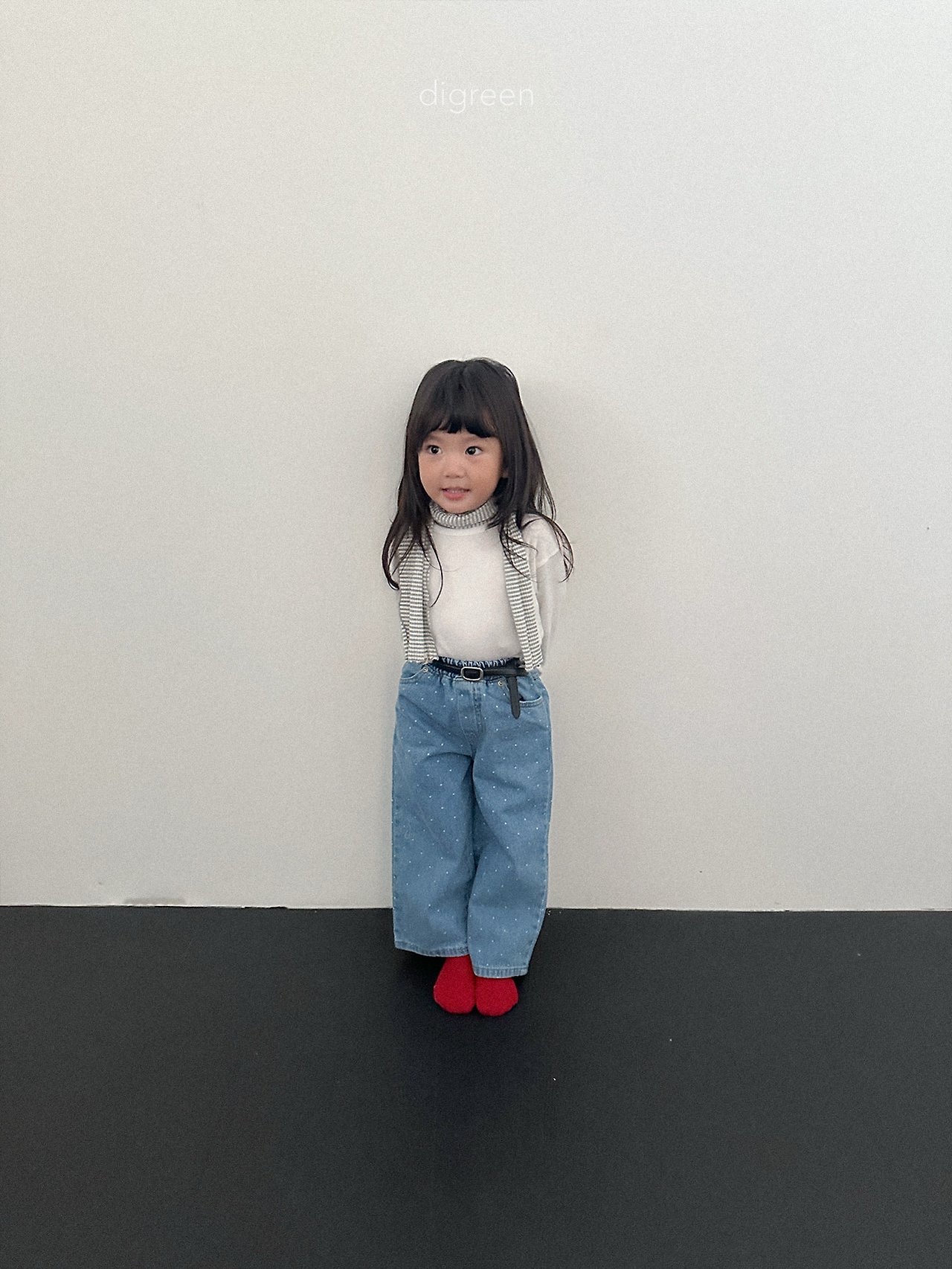 Digreen | dot denimt pants 