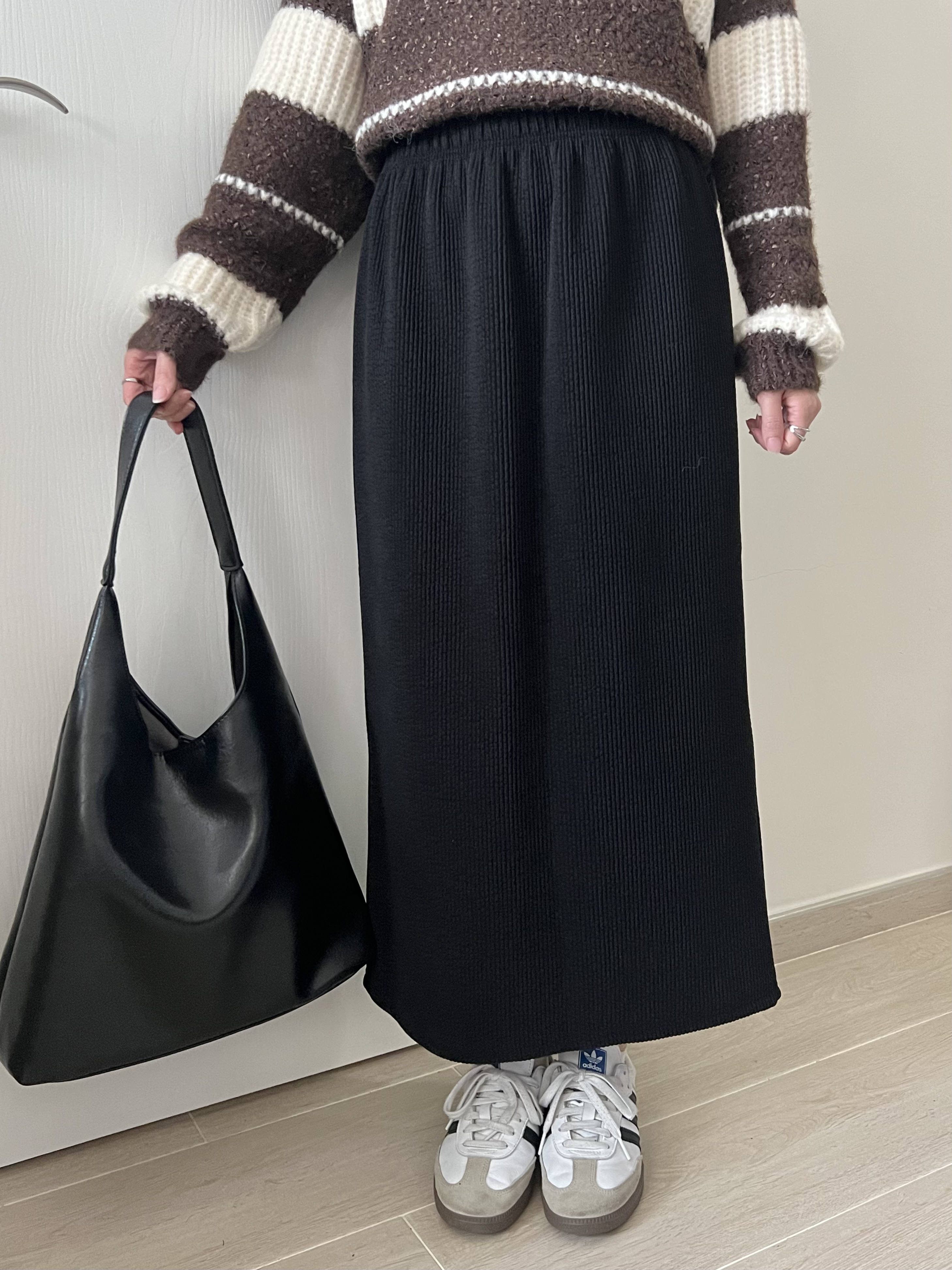 厚實直筒長裙 免熨