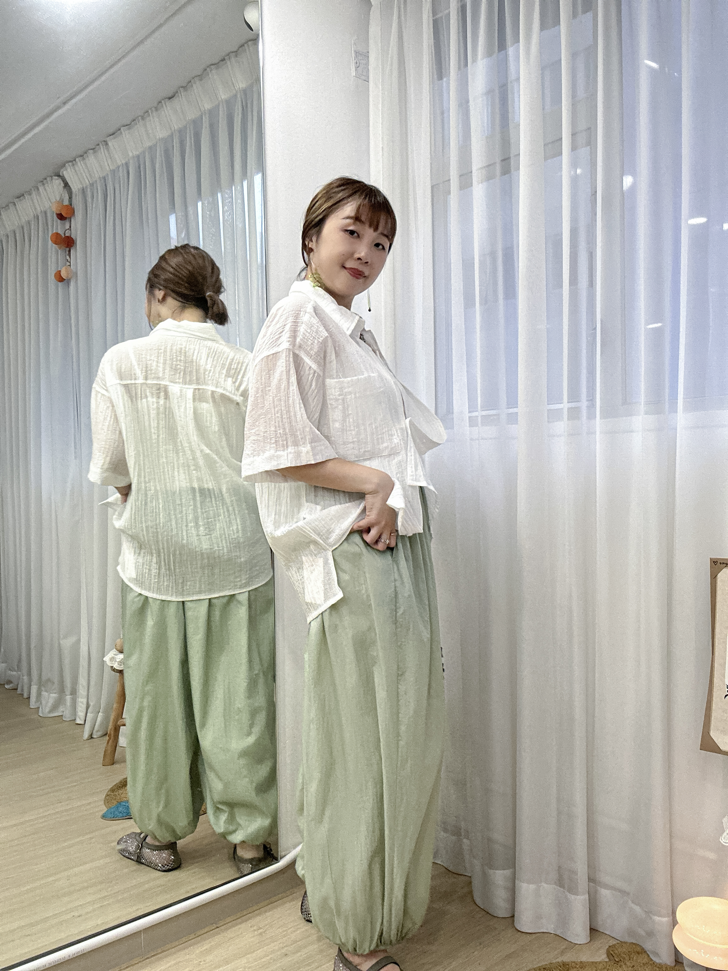 休閒帶點端莊～免燙肌理感S/S恤衫 PR0002 - 白色 white