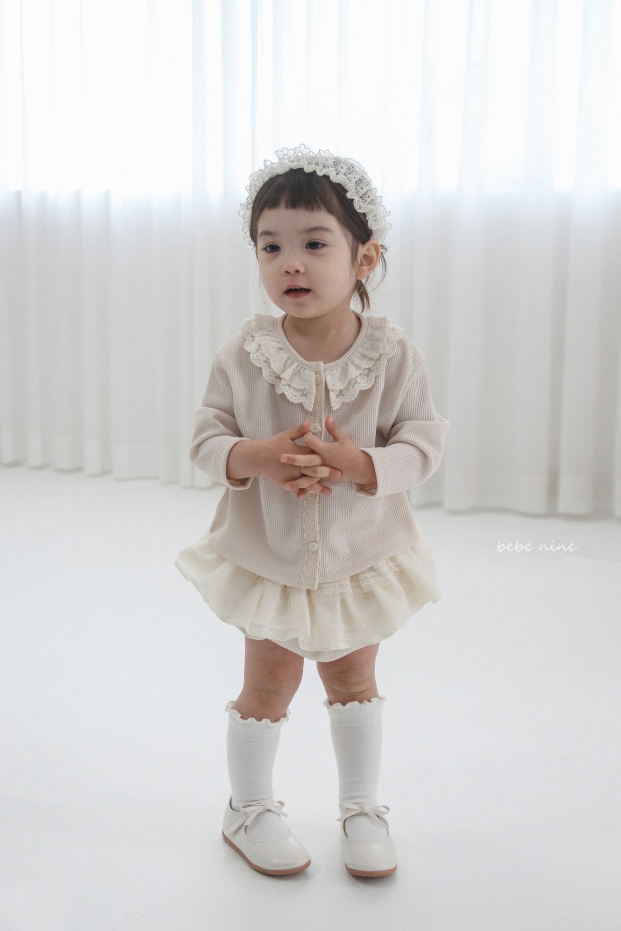 🌸預訂 韓國直送🌸🇰🇷Bebenine兩色蕾絲層疊裙擺燈籠褲