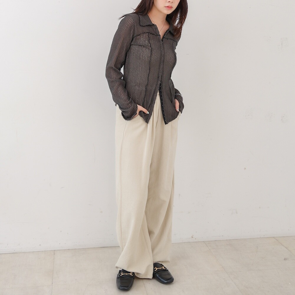 波紋洞洞薄長袖【JT025】