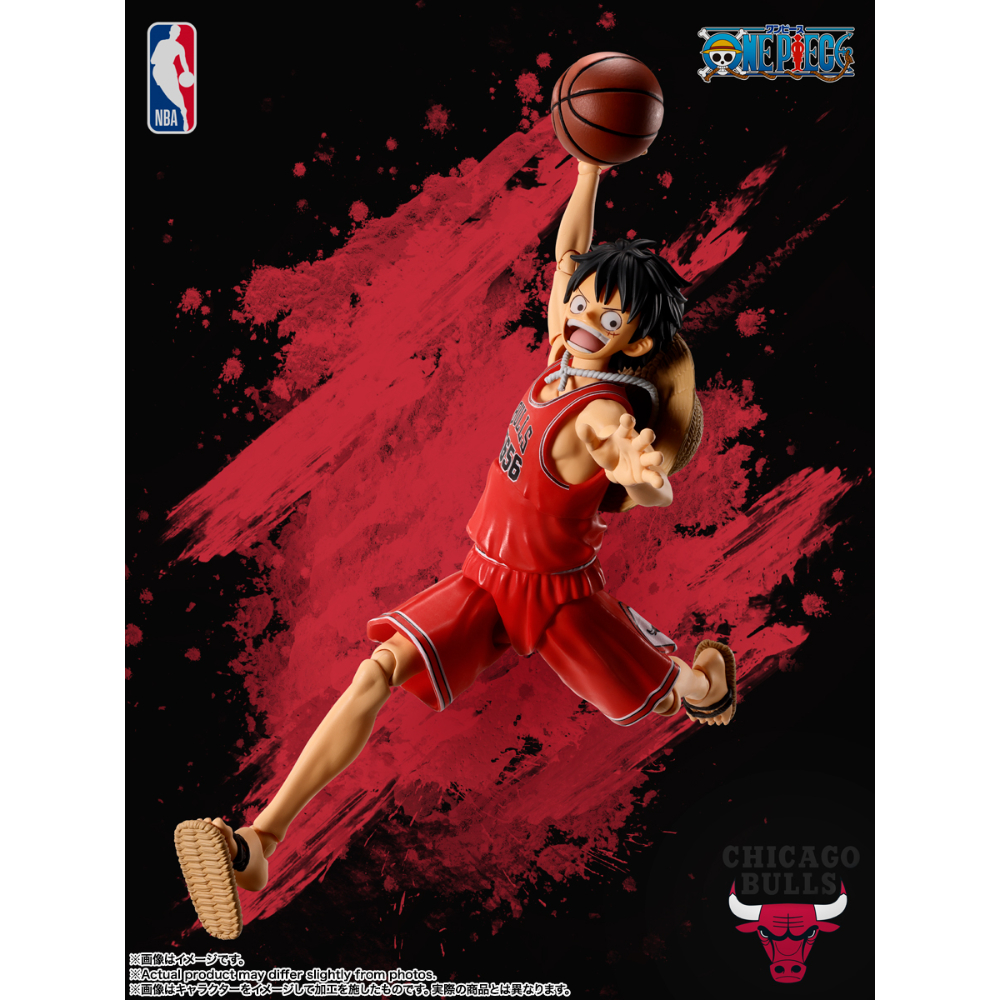 PREORDER SHF One Piece x NBA Monkey D Luffy