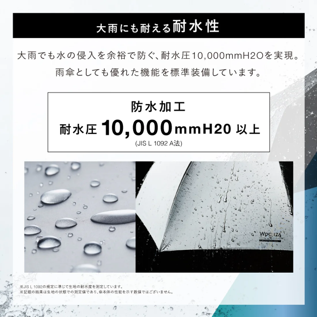 WPC IZA BACKPACK GUARD 防UV晴雨兼用傘
