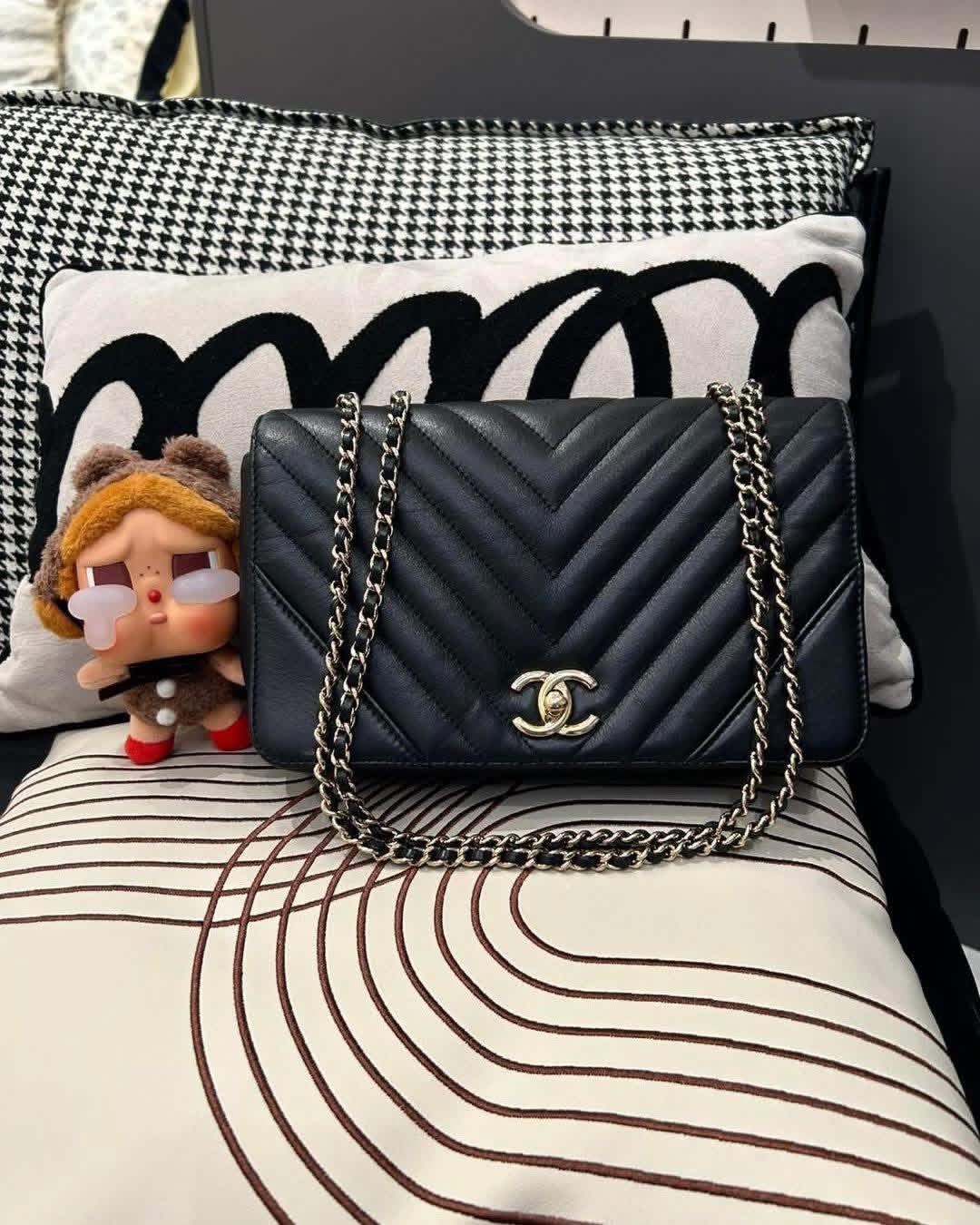 Chanel statement flap,A91587 黑色牛皮 100%Authentic, 95%new,✅24Card✅Dust bag✅專門店收據