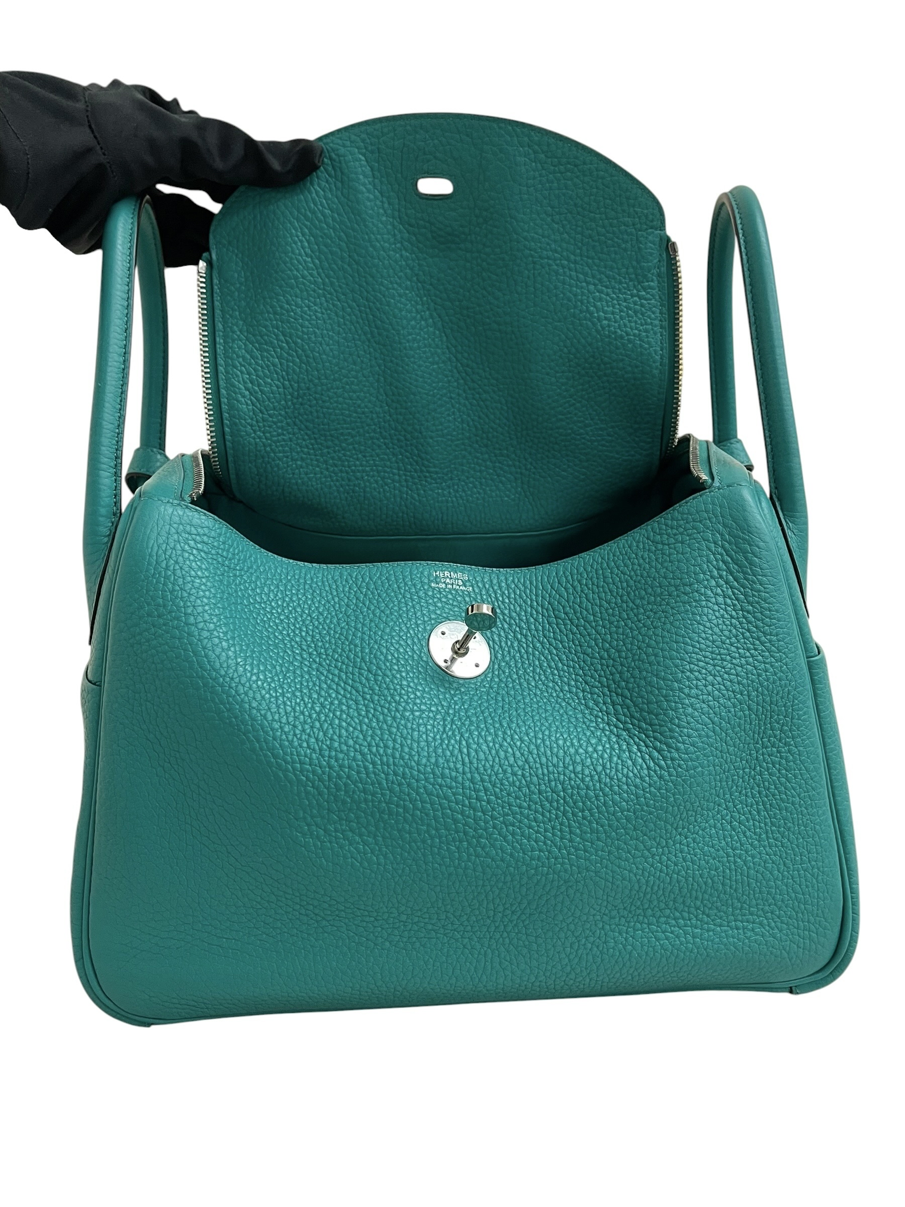 Pre-owned Hermes Lindy 30/ Stamp X / Color : 7F/ Product Code: 062606