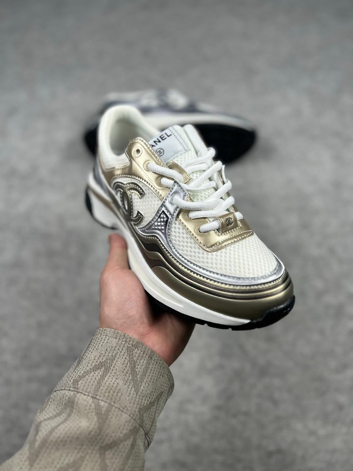 $499對/多色,👟 Chanel 23C早春 皮革 徽標 銀角大王