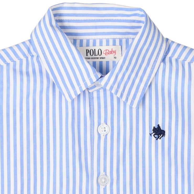 🇯🇵限量預訂 日本直送🇯🇵Polo Baby兩色小馬刺繡條紋短袖恤衫