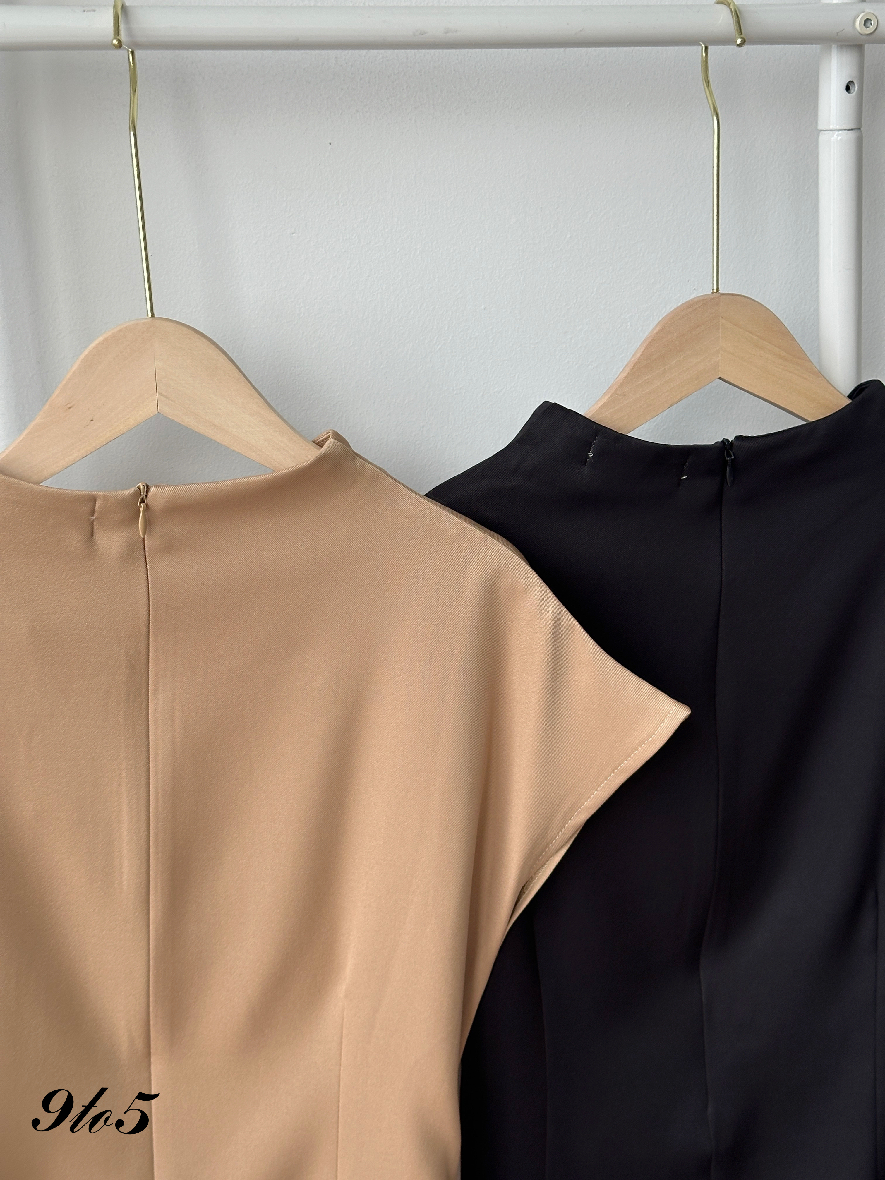 T4426 Mock Neck Tie-Waist Top - 3 Colors 