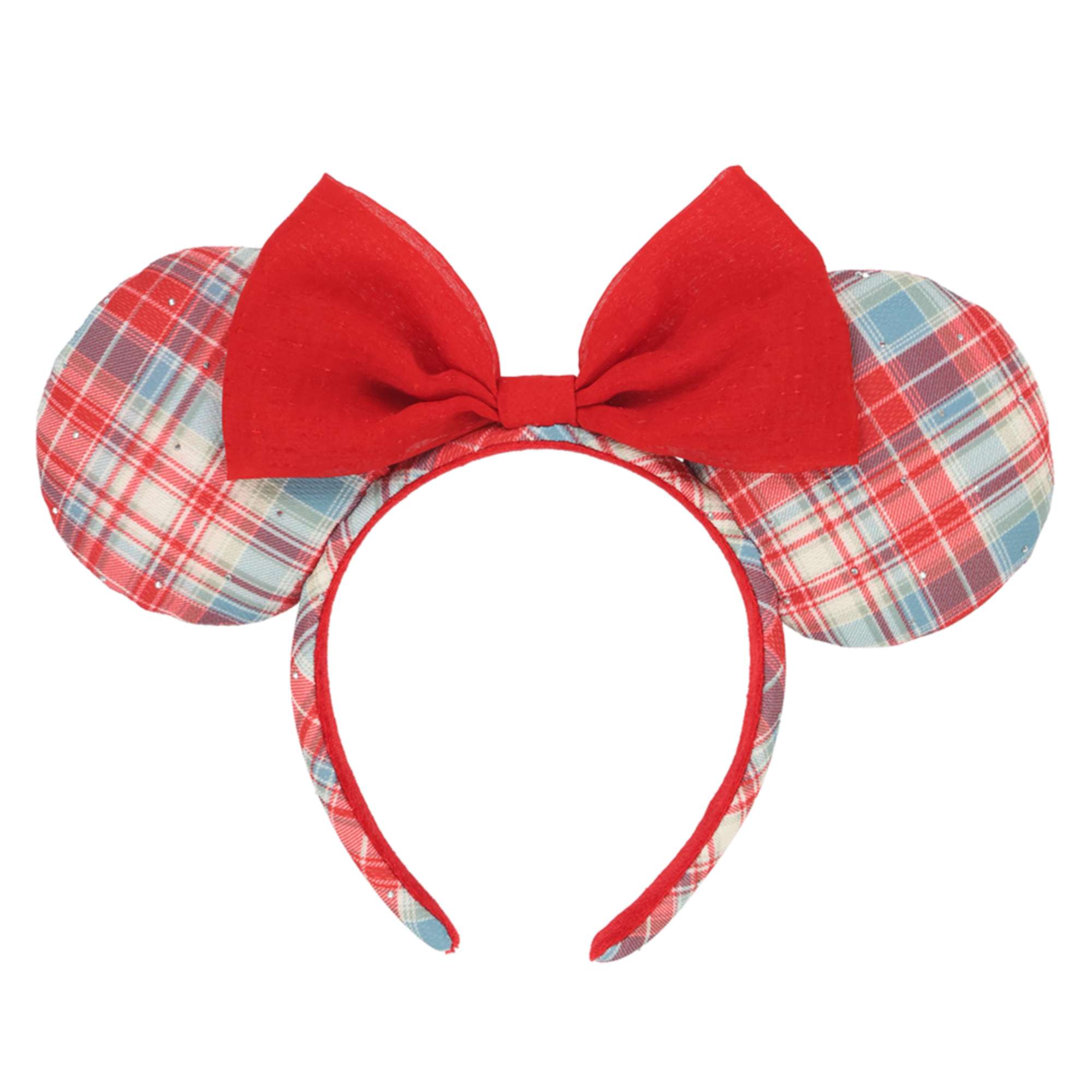 【預訂】TDR 格仔款頭箍 (red)