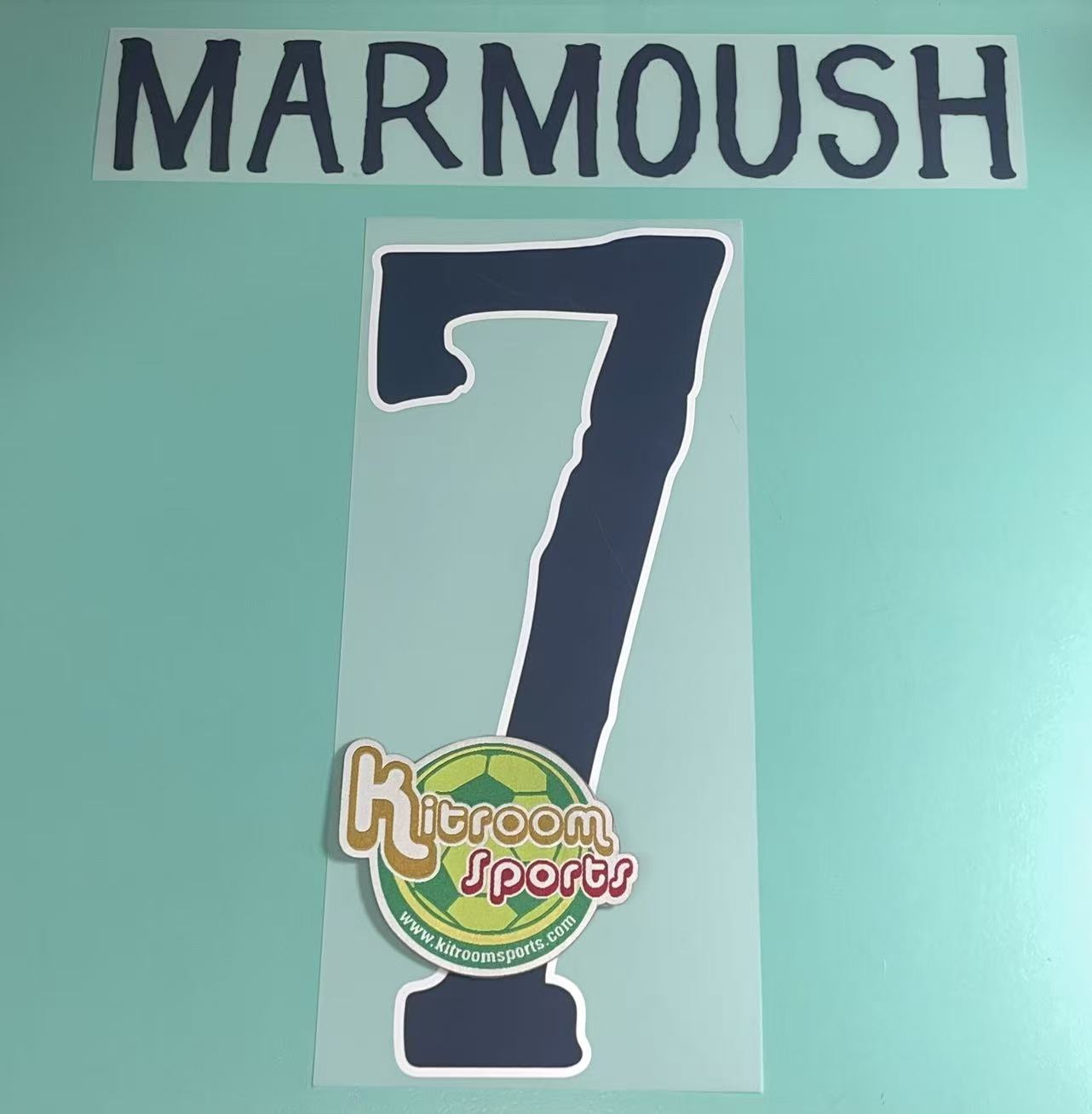 2025-26 Manchester City Home CWC Nameset #7 MARMOUSH