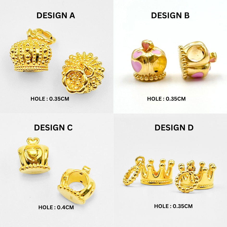 MYDORA Charm Bead Crown Series (5G) I EMAS 916/22K