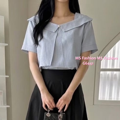 G6441 靚料特色領珠鈕top