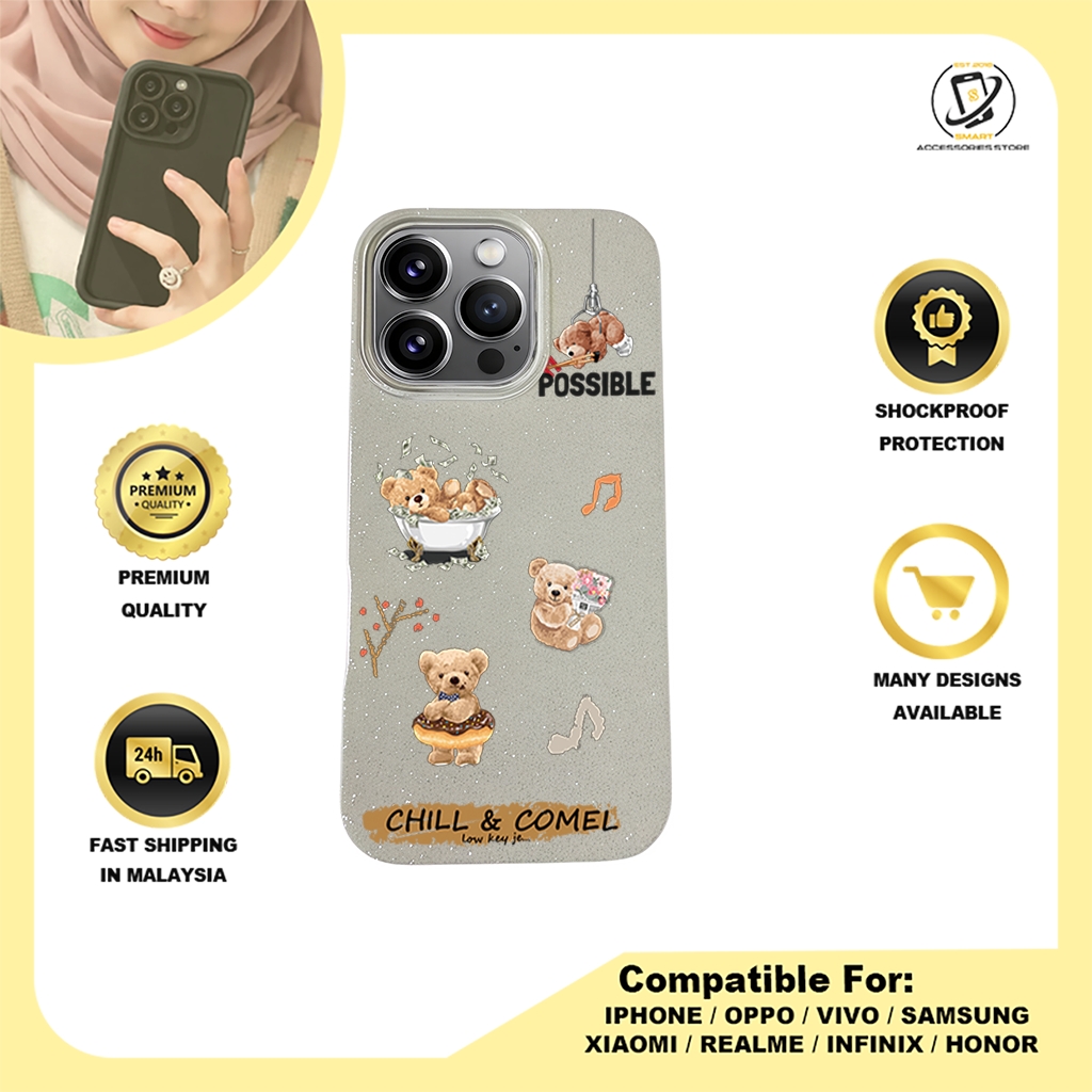 BLING CASE PHONE FOR IPHONE - DESIGN BEAR J