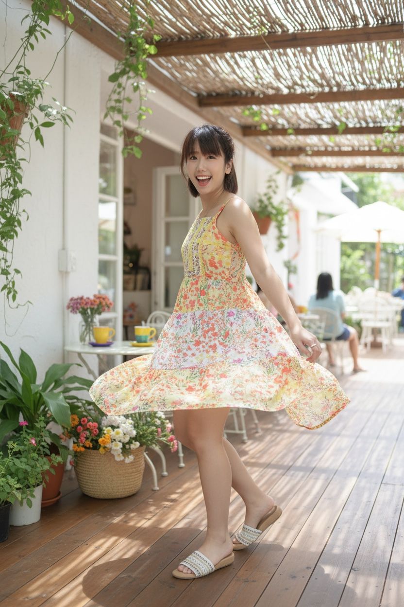 2121 Yellow chiffron flower OP