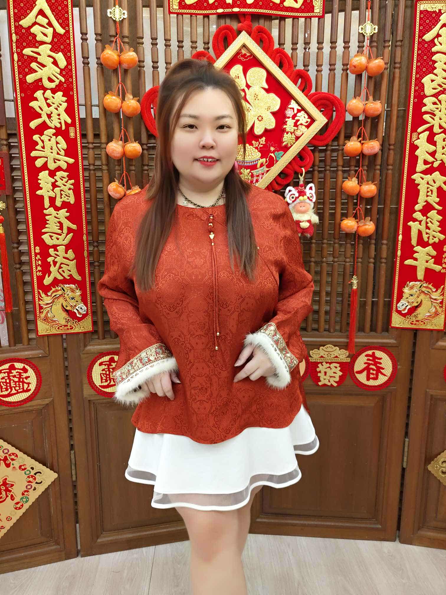 DBD10 A2566 新中式高级国风提花长袖上衣