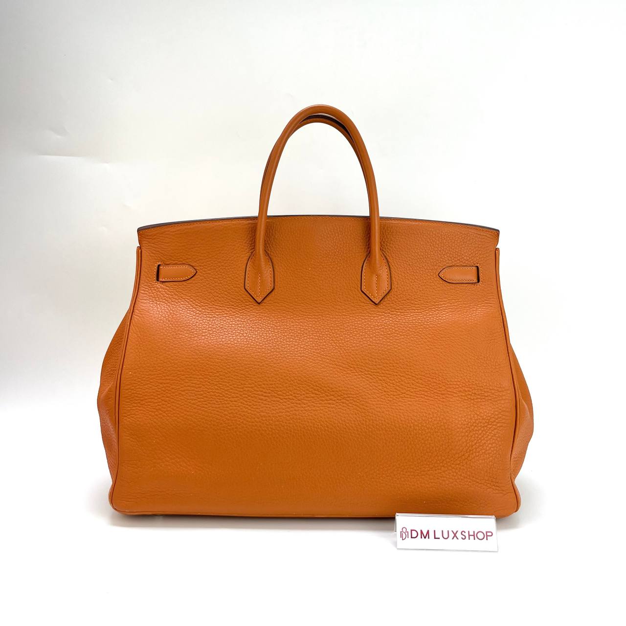  Hermes Moutarde Birkin 40 PHW (Stamp Square J)