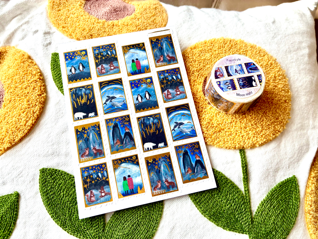 UK Collection 6 @2026 - Kayztyle Volume 21 Washi Tapes（Gold Foil）